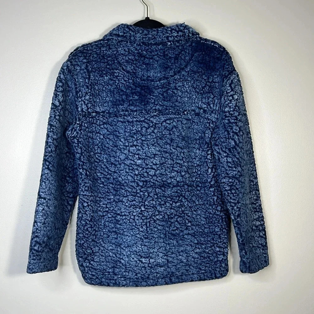 Boxercraft Florida Gator Sherpa Pullover Quarter-Zip Sweatshirt - Blue - XS - Picture 8 of 10